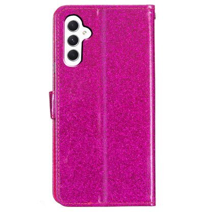 For Samsung Galaxy A05s 4G Case Glittery PU Leather Phone Cover with Wallet Stand