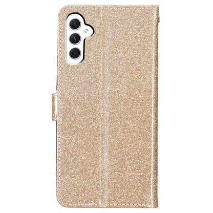 For Samsung Galaxy A05s 4G Case Glittery PU Leather Phone Cover with Wallet Stand