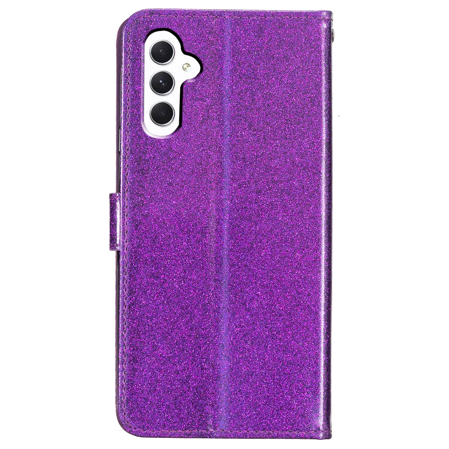 For Samsung Galaxy A05s 4G Case Glittery PU Leather Phone Cover with Wallet Stand