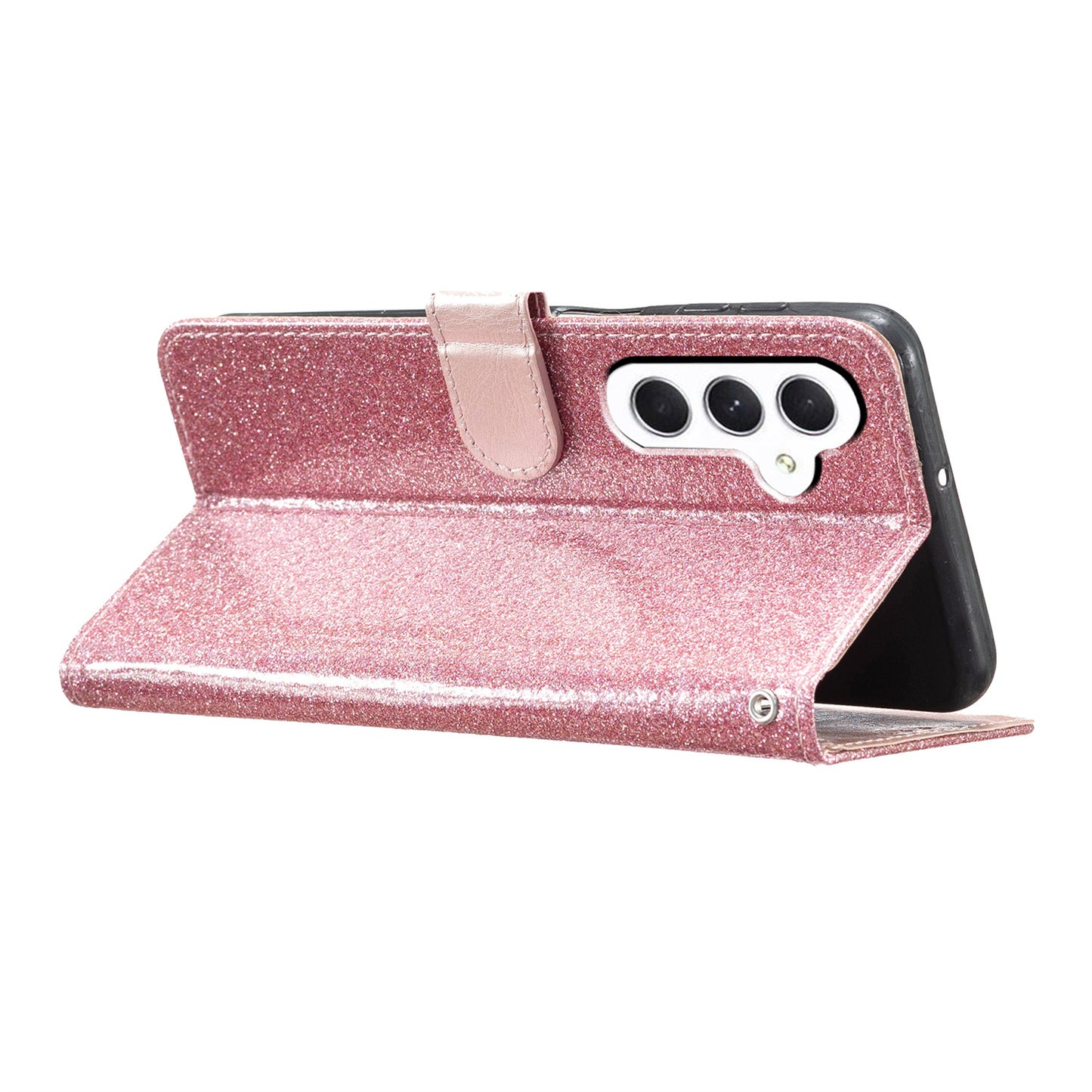 For Samsung Galaxy A05s 4G Case Glittery PU Leather Phone Cover with Wallet Stand