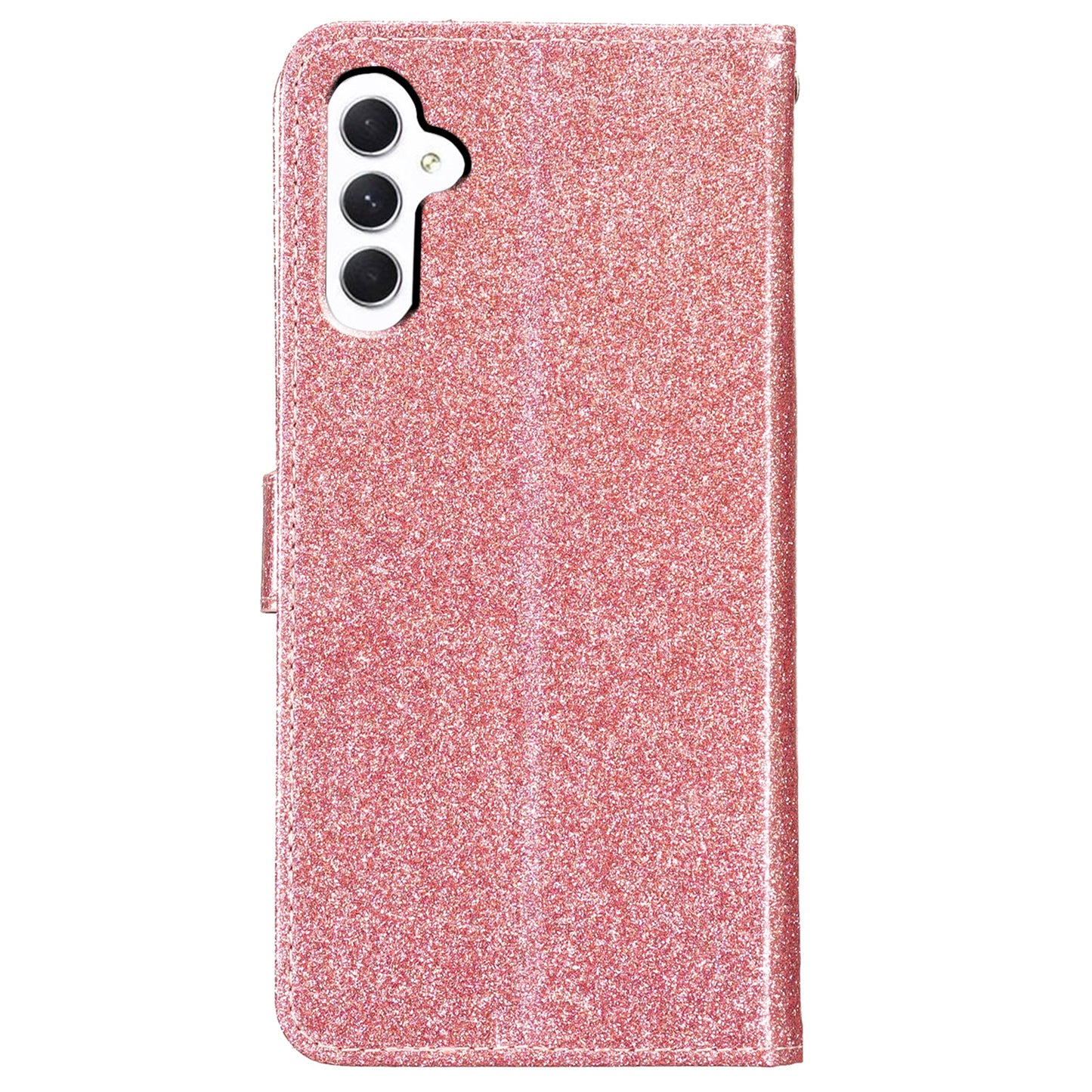 For Samsung Galaxy A05s 4G Case Glittery PU Leather Phone Cover with Wallet Stand
