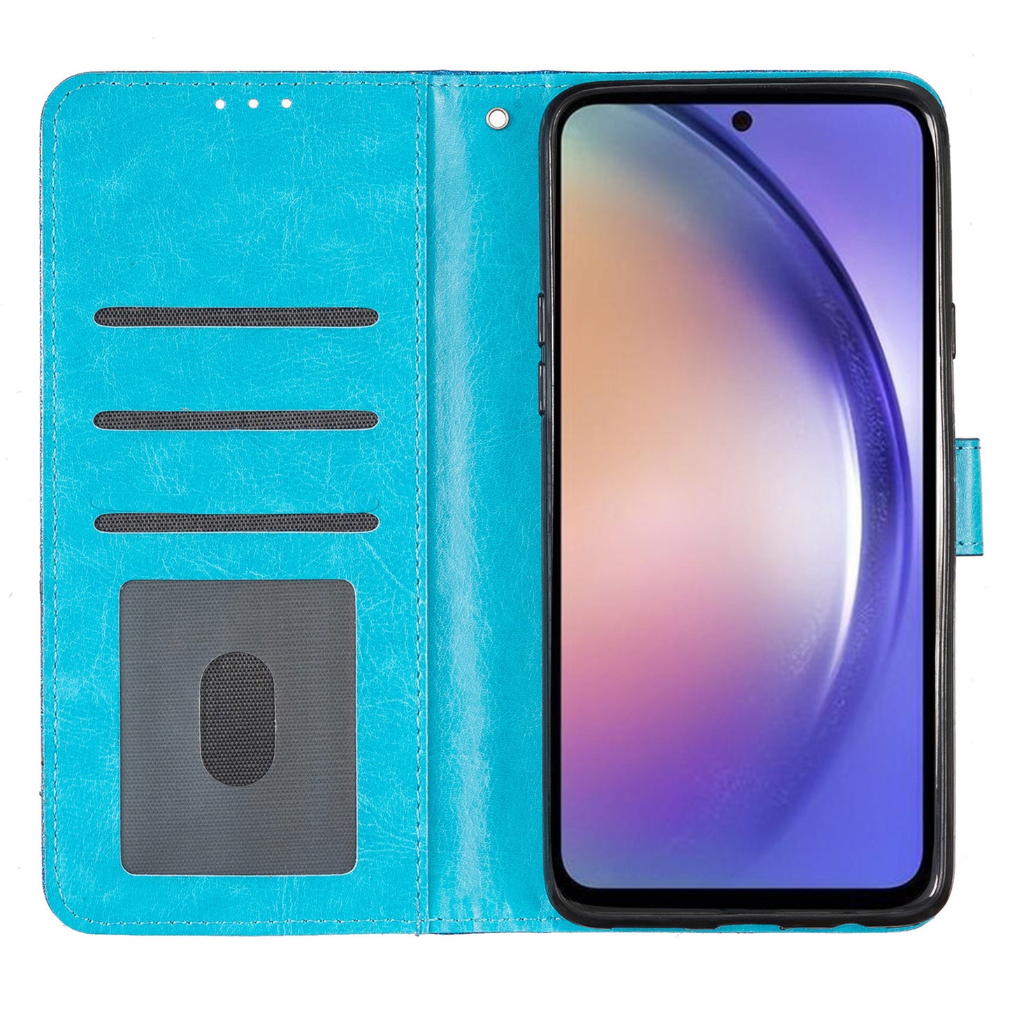 For Samsung Galaxy A05s 4G Case Glittery PU Leather Phone Cover with Wallet Stand