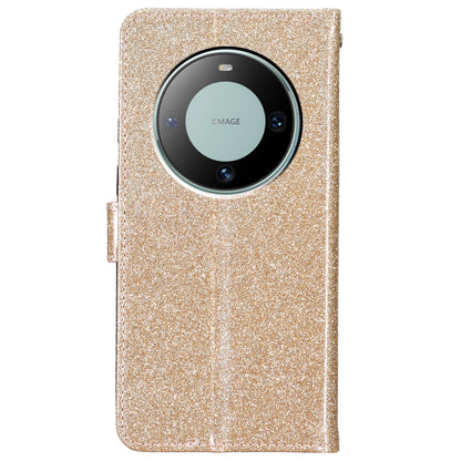 For Huawei Mate 60 Glitter PU Leather Case Anti-scratch Wallet Stand Phone Cover