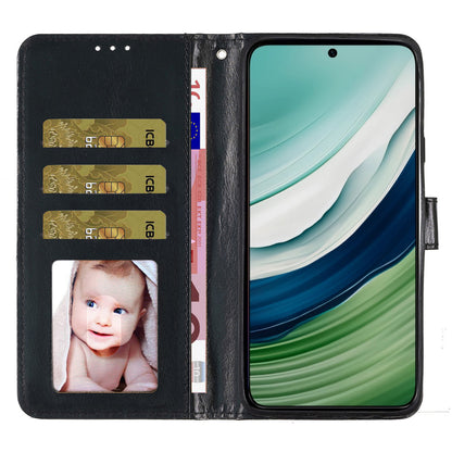 For Huawei Mate 60 Pro Glittery PU Leather Phone Case Anti-fall Wallet Stand Cover