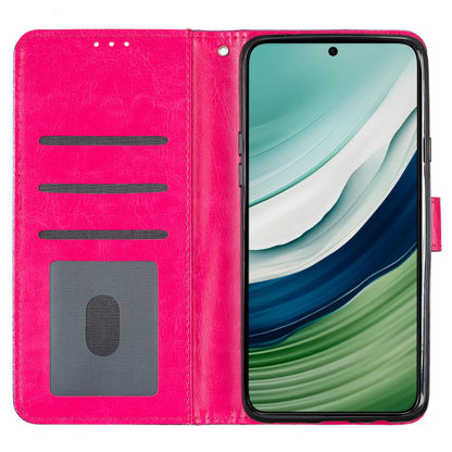 For Huawei Mate 60 Pro Glittery PU Leather Phone Case Anti-fall Wallet Stand Cover