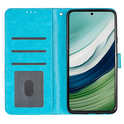 For Huawei Mate 60 Pro Glittery PU Leather Phone Case Anti-fall Wallet Stand Cover