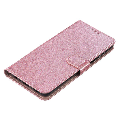 For Huawei Mate 60 Pro Glittery PU Leather Phone Case Anti-fall Wallet Stand Cover