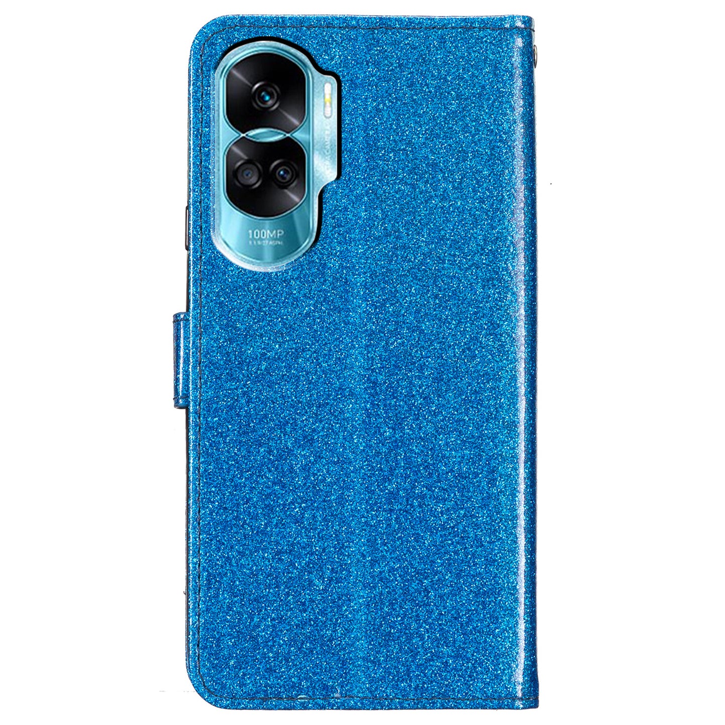 For Honor 90 Lite 5G / X50i 5G Case Stand Glittery PU Leather Protective Phone Cover with Wallet