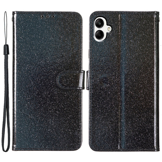 For Samsung Galaxy A05 4G Glittery PU Leather Wallet Phone Case Shockproof Flip Stand Cover