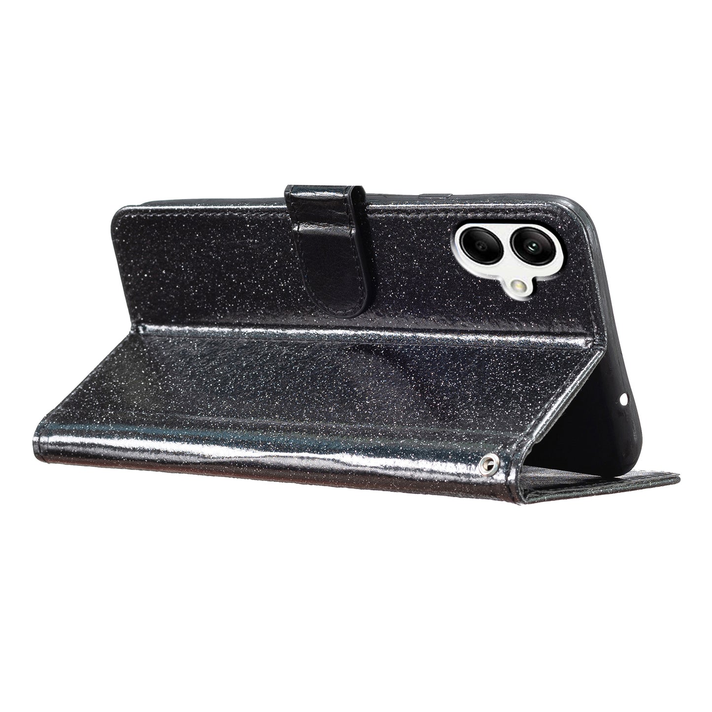 For Samsung Galaxy A05 4G Glittery PU Leather Wallet Phone Case Shockproof Flip Stand Cover