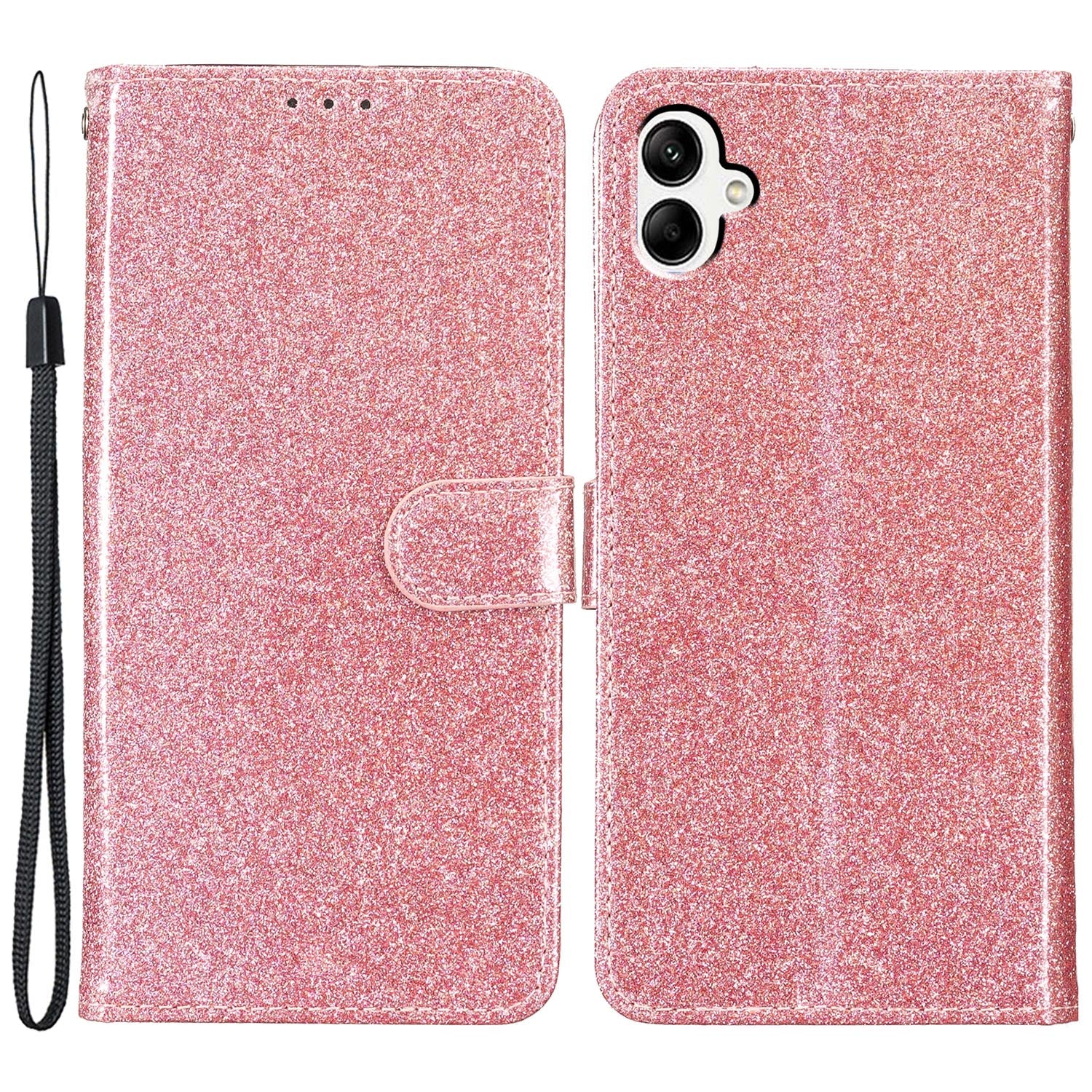 For Samsung Galaxy A05 4G Glittery PU Leather Wallet Phone Case Shockproof Flip Stand Cover