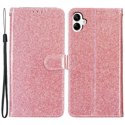 For Samsung Galaxy A05 4G Glittery PU Leather Wallet Phone Case Shockproof Flip Stand Cover