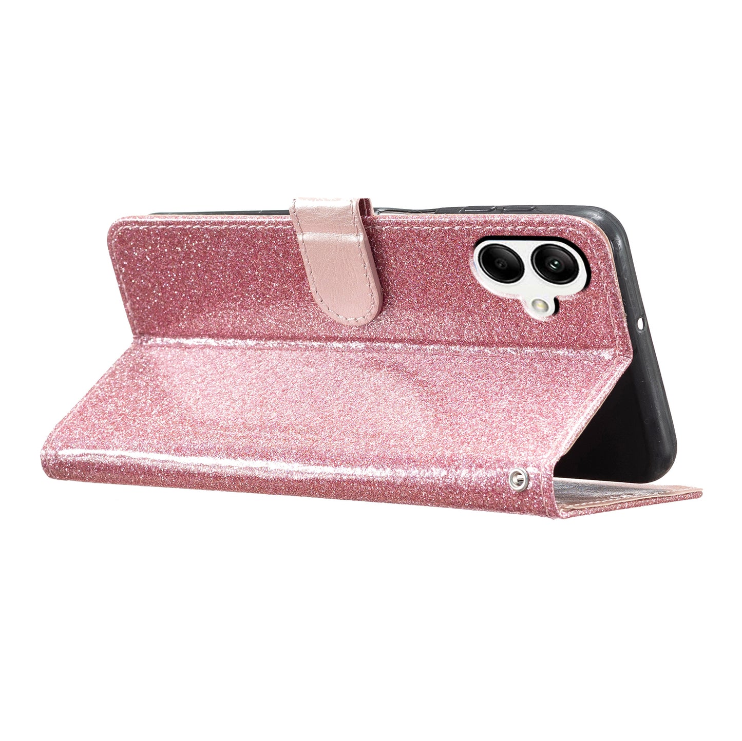 For Samsung Galaxy A05 4G Glittery PU Leather Wallet Phone Case Shockproof Flip Stand Cover