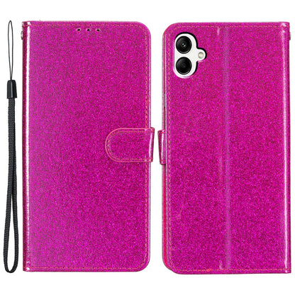 For Samsung Galaxy A05 4G Glittery PU Leather Wallet Phone Case Shockproof Flip Stand Cover