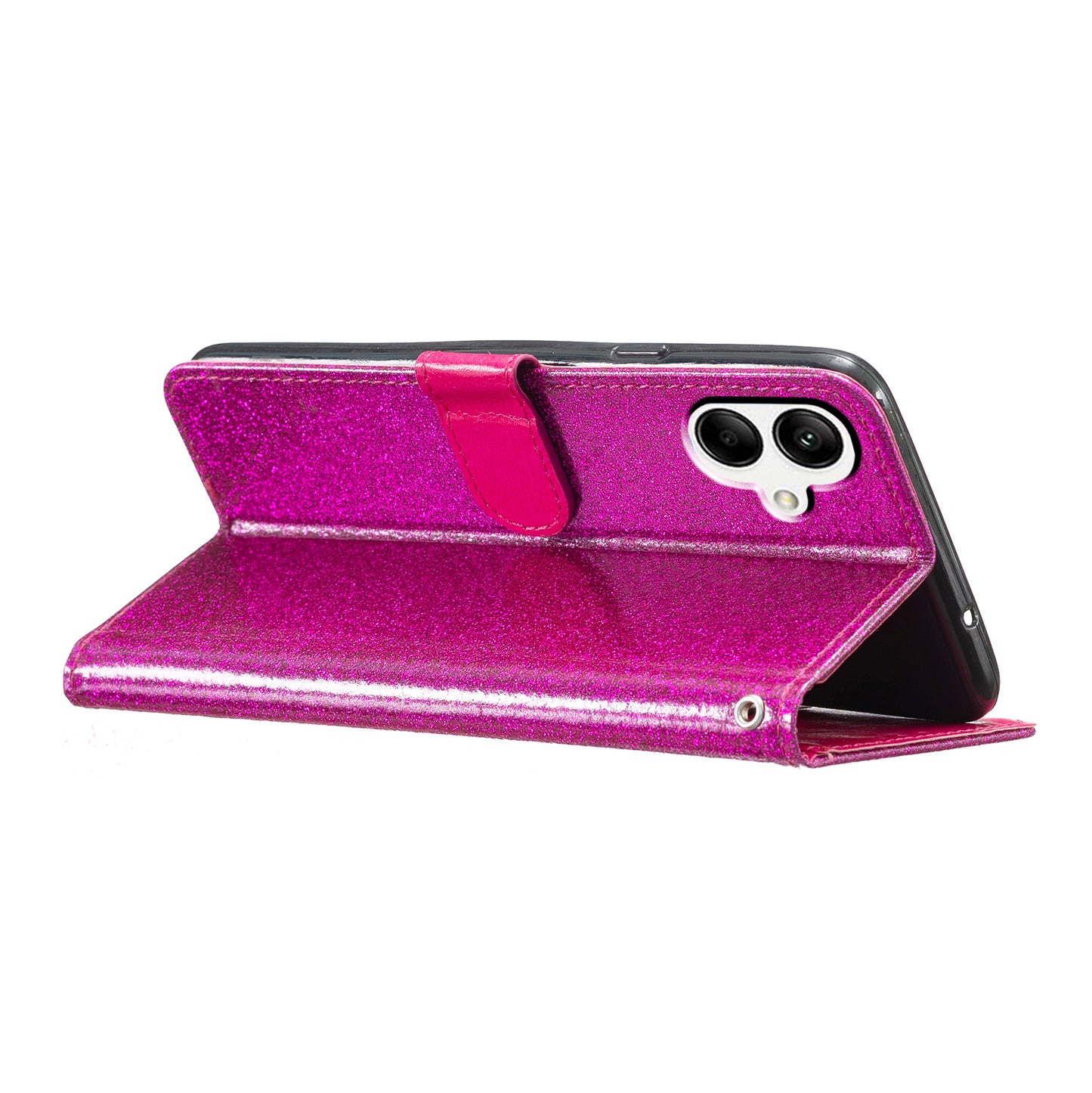 For Samsung Galaxy A05 4G Glittery PU Leather Wallet Phone Case Shockproof Flip Stand Cover
