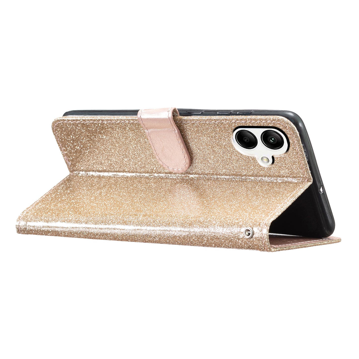 For Samsung Galaxy A05 4G Glittery PU Leather Wallet Phone Case Shockproof Flip Stand Cover
