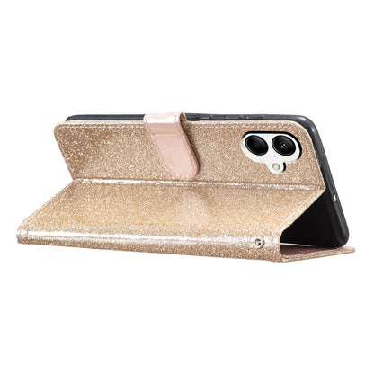 For Samsung Galaxy A05 4G Glittery PU Leather Wallet Phone Case Shockproof Flip Stand Cover