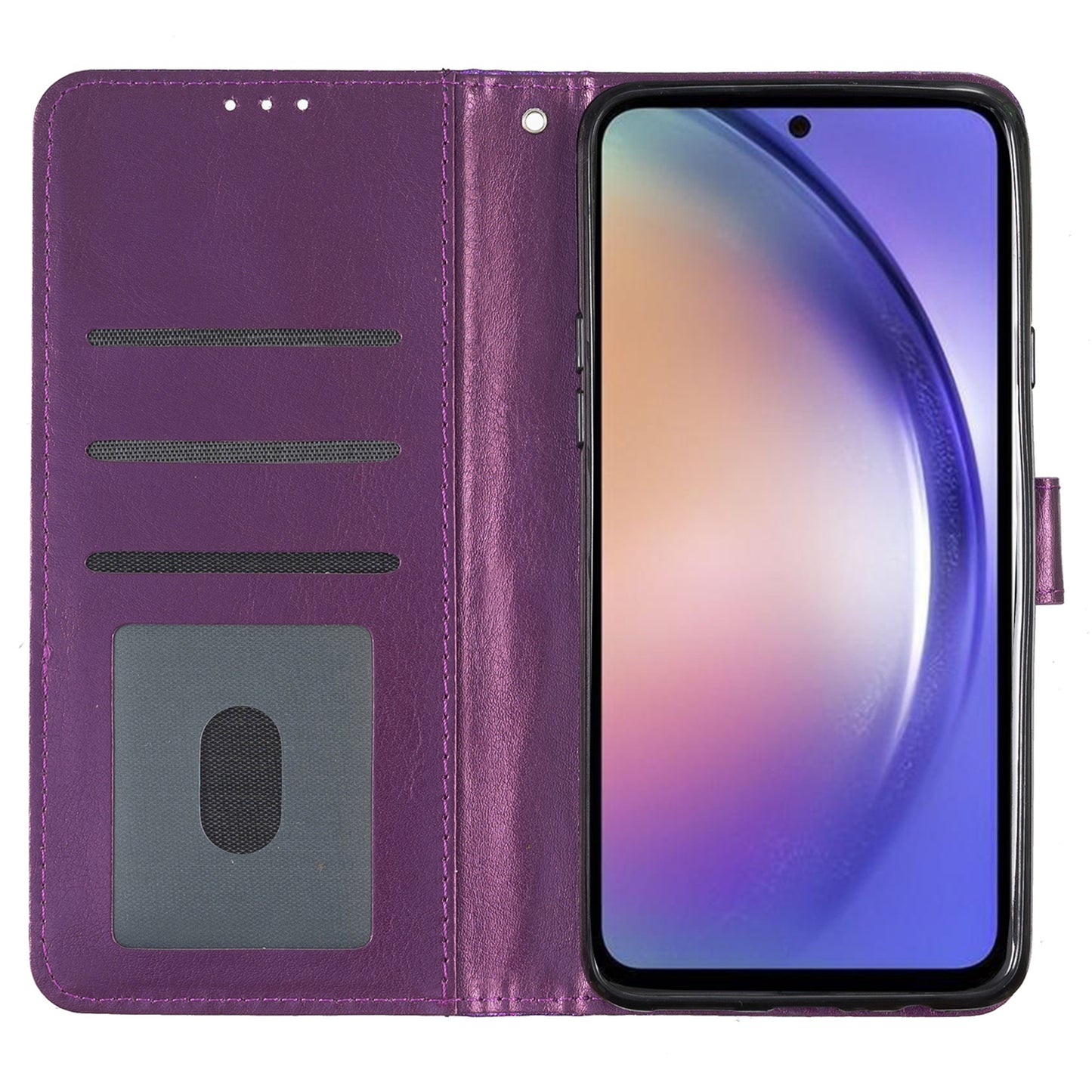 For Samsung Galaxy A05 4G Glittery PU Leather Wallet Phone Case Shockproof Flip Stand Cover
