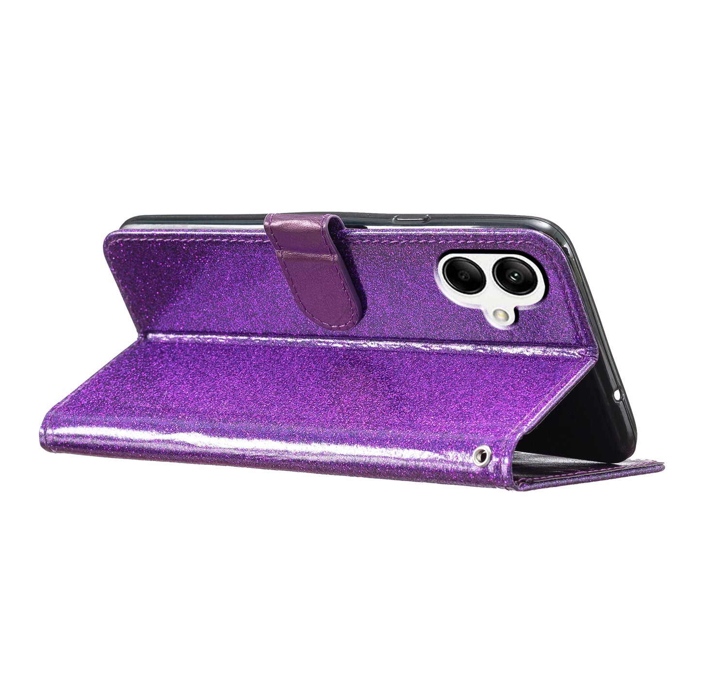 For Samsung Galaxy A05 4G Glittery PU Leather Wallet Phone Case Shockproof Flip Stand Cover