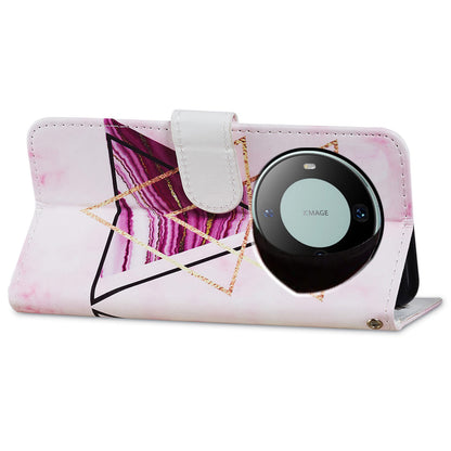 For Huawei Mate 60 Pro Case Flip Leather Wallet Pattern Printing Phone Cover