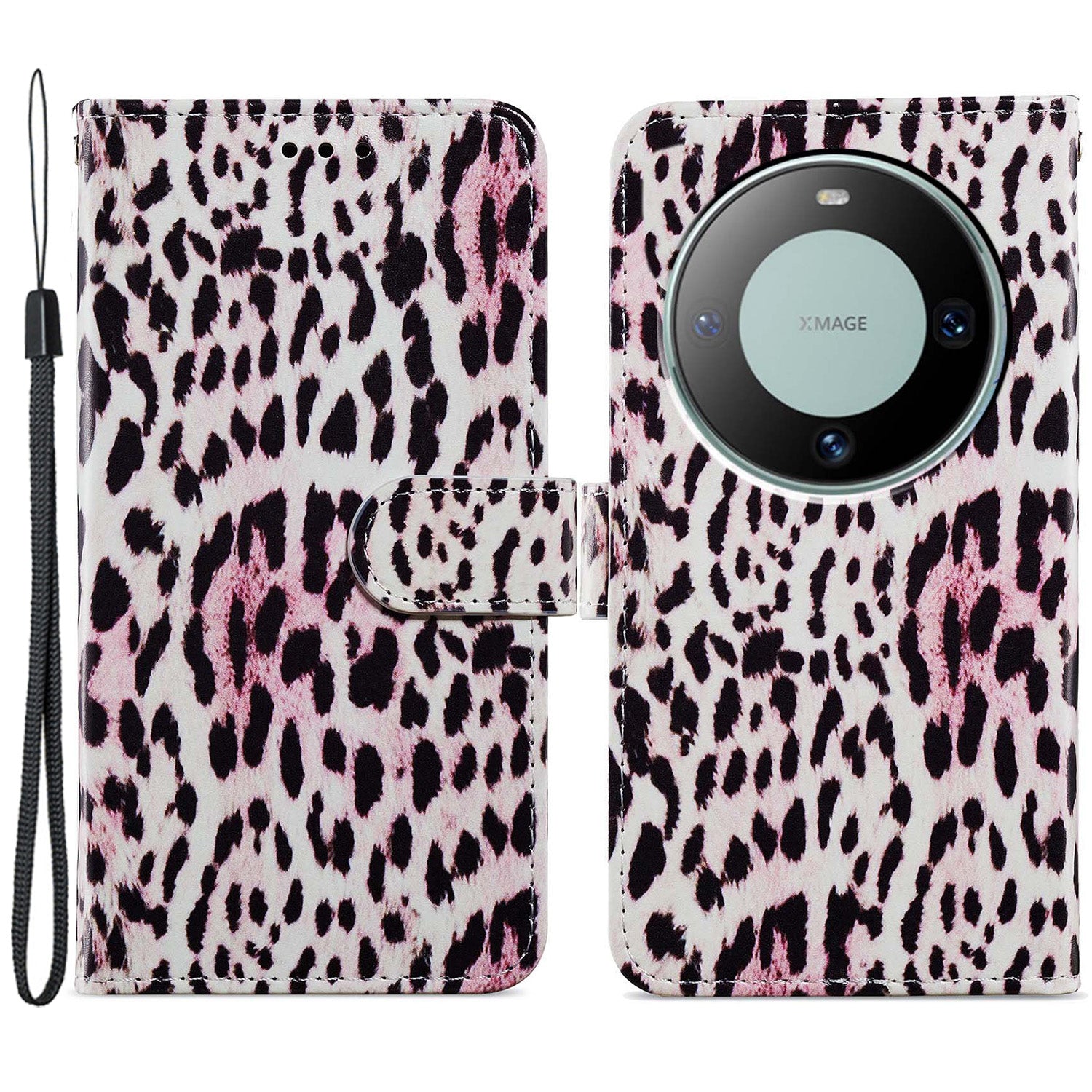 For Huawei Mate 60 Pro Case Flip Leather Wallet Pattern Printing Phone Cover
