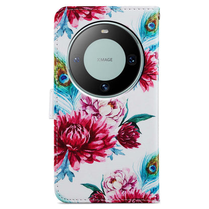 For Huawei Mate 60 Pro Case Flip Leather Wallet Pattern Printing Phone Cover