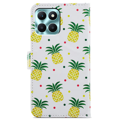 For Honor X6a 4G Case PU Leather Pattern Folio Flip Stand Phone Cover