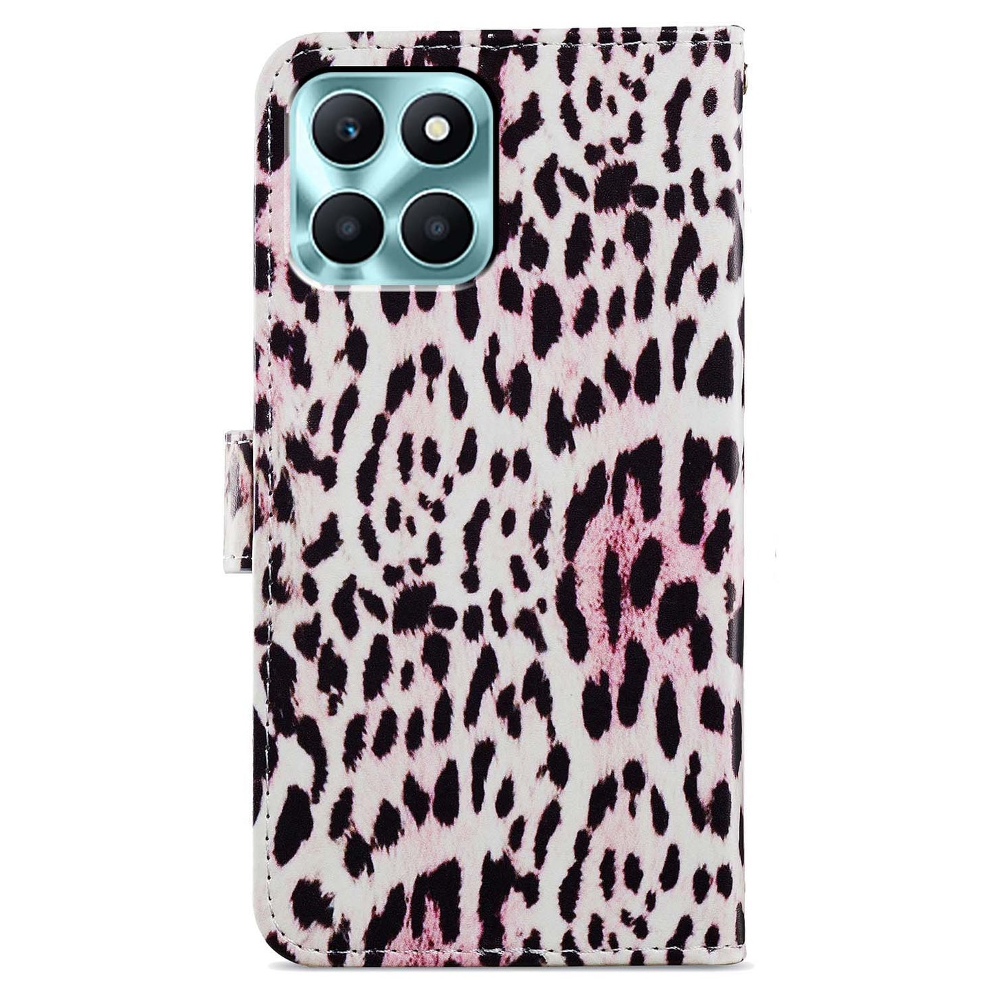 For Honor X6a 4G Case PU Leather Pattern Folio Flip Stand Phone Cover