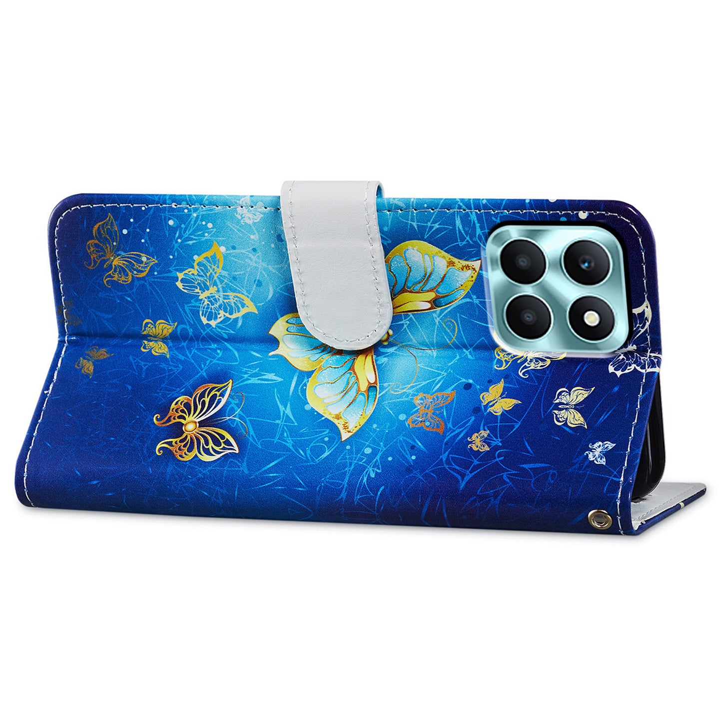 For Honor X6a 4G Case PU Leather Pattern Folio Flip Stand Phone Cover