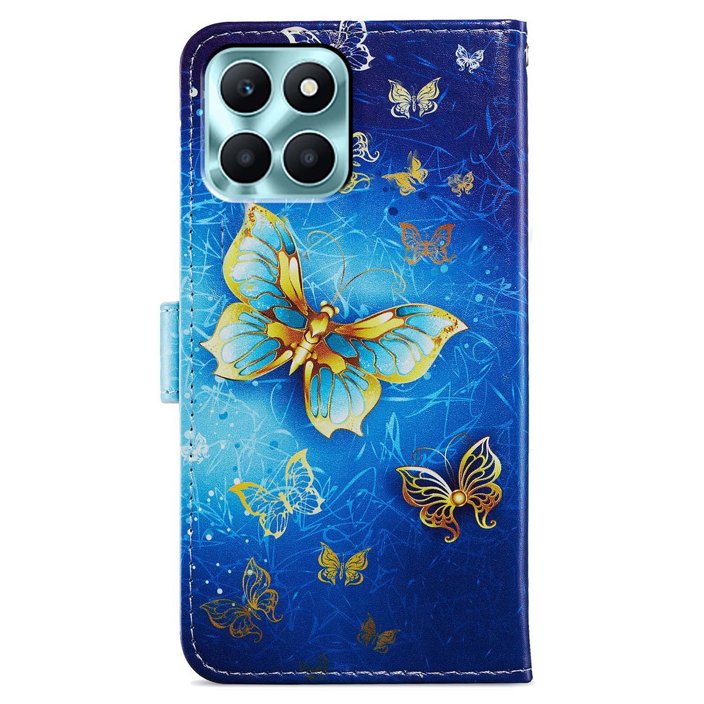 For Honor X6a 4G Case PU Leather Pattern Folio Flip Stand Phone Cover
