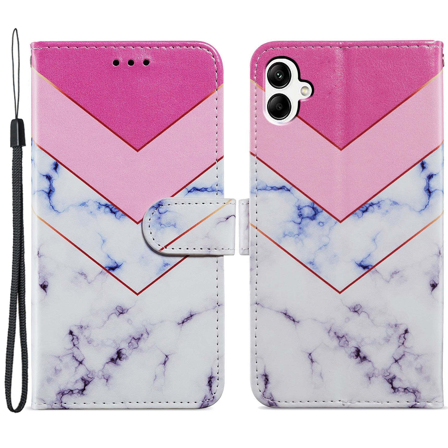 For Samsung Galaxy A05 4G Case Pattern Printing Stand PU Leather Phone Cover