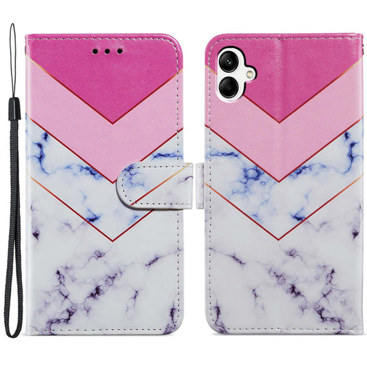 For Samsung Galaxy A05 4G Case Pattern Printing Stand PU Leather Phone Cover