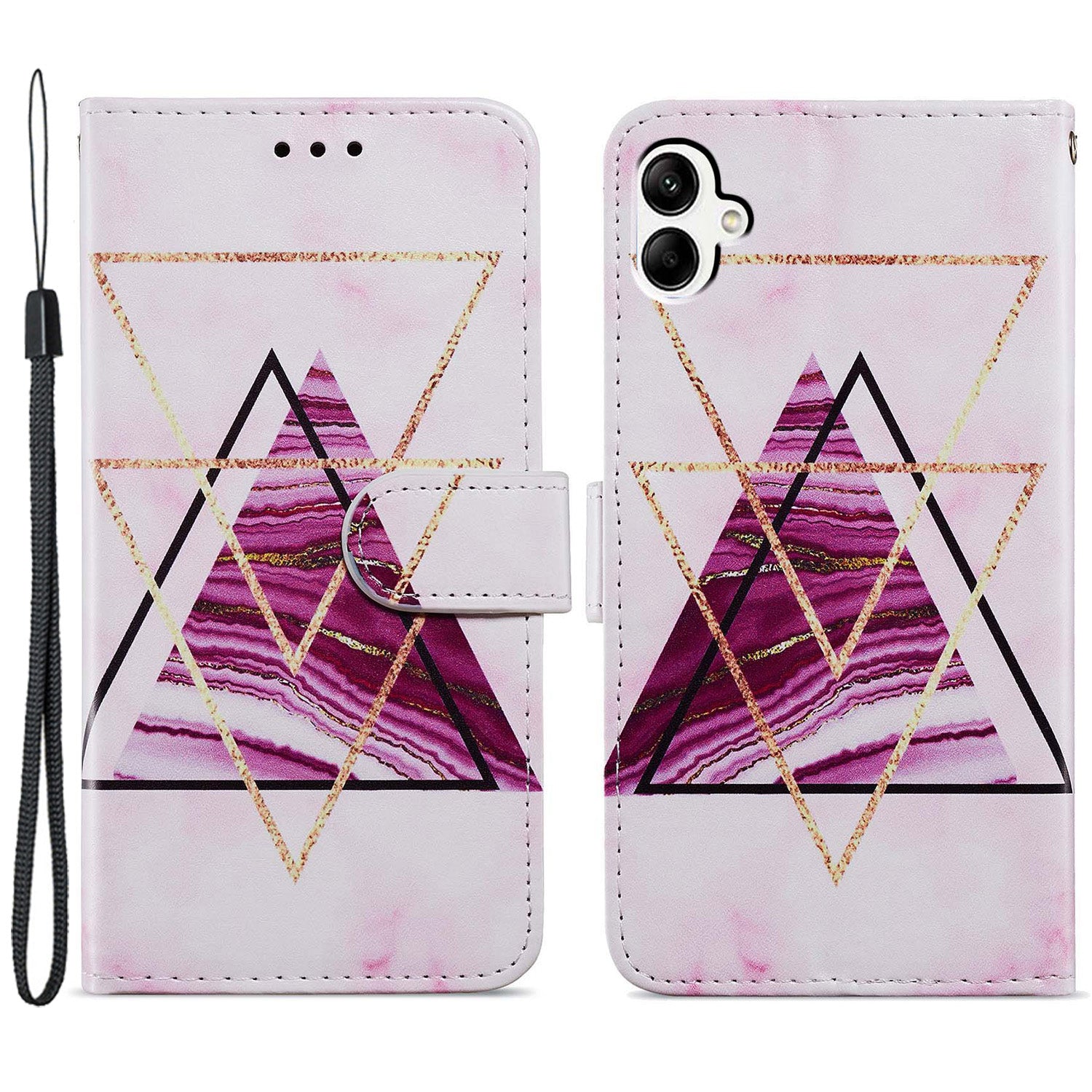 For Samsung Galaxy A05 4G Case Pattern Printing Stand PU Leather Phone Cover