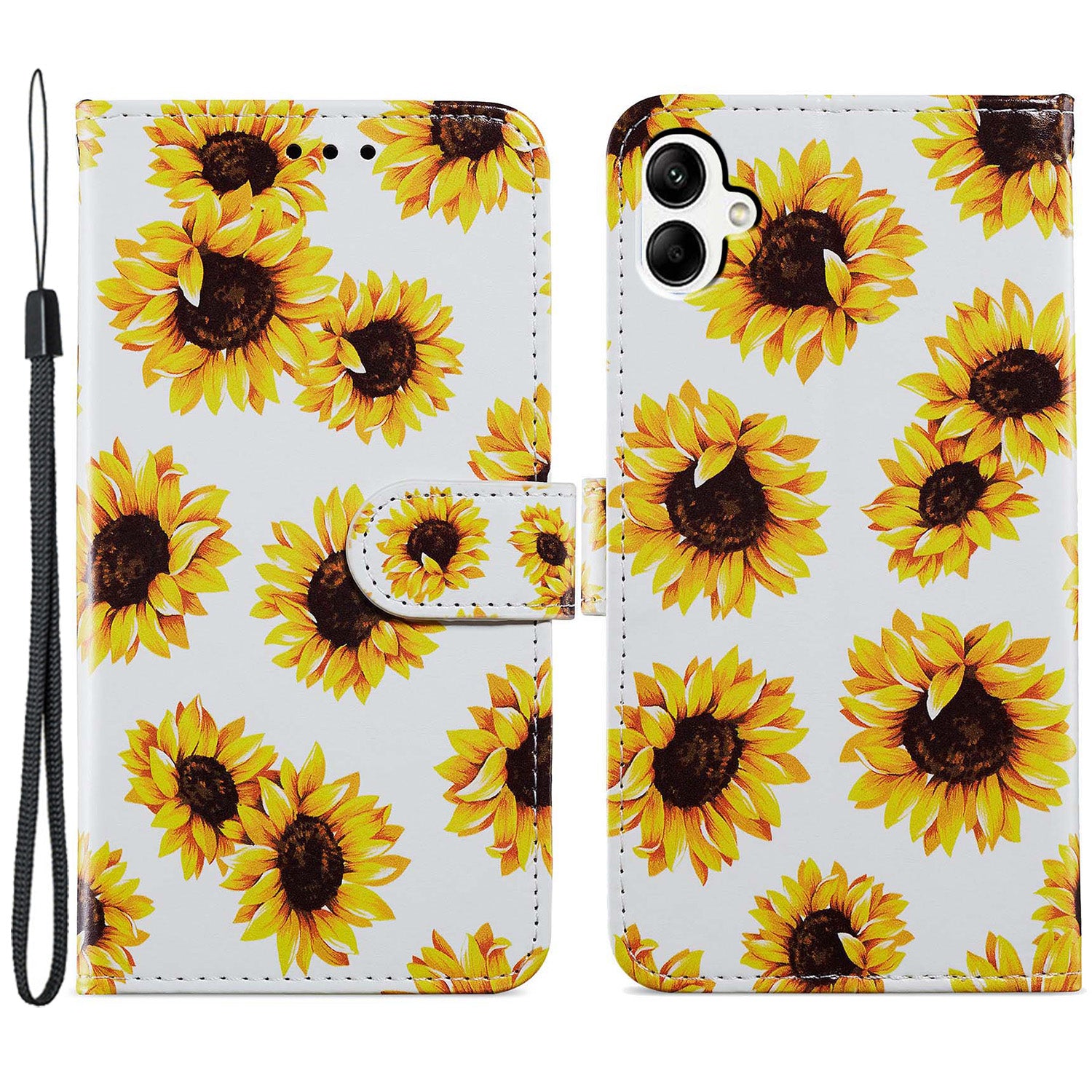 For Samsung Galaxy A05 4G Case Pattern Printing Stand PU Leather Phone Cover