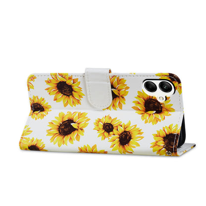 For Samsung Galaxy A05 4G Case Pattern Printing Stand PU Leather Phone Cover