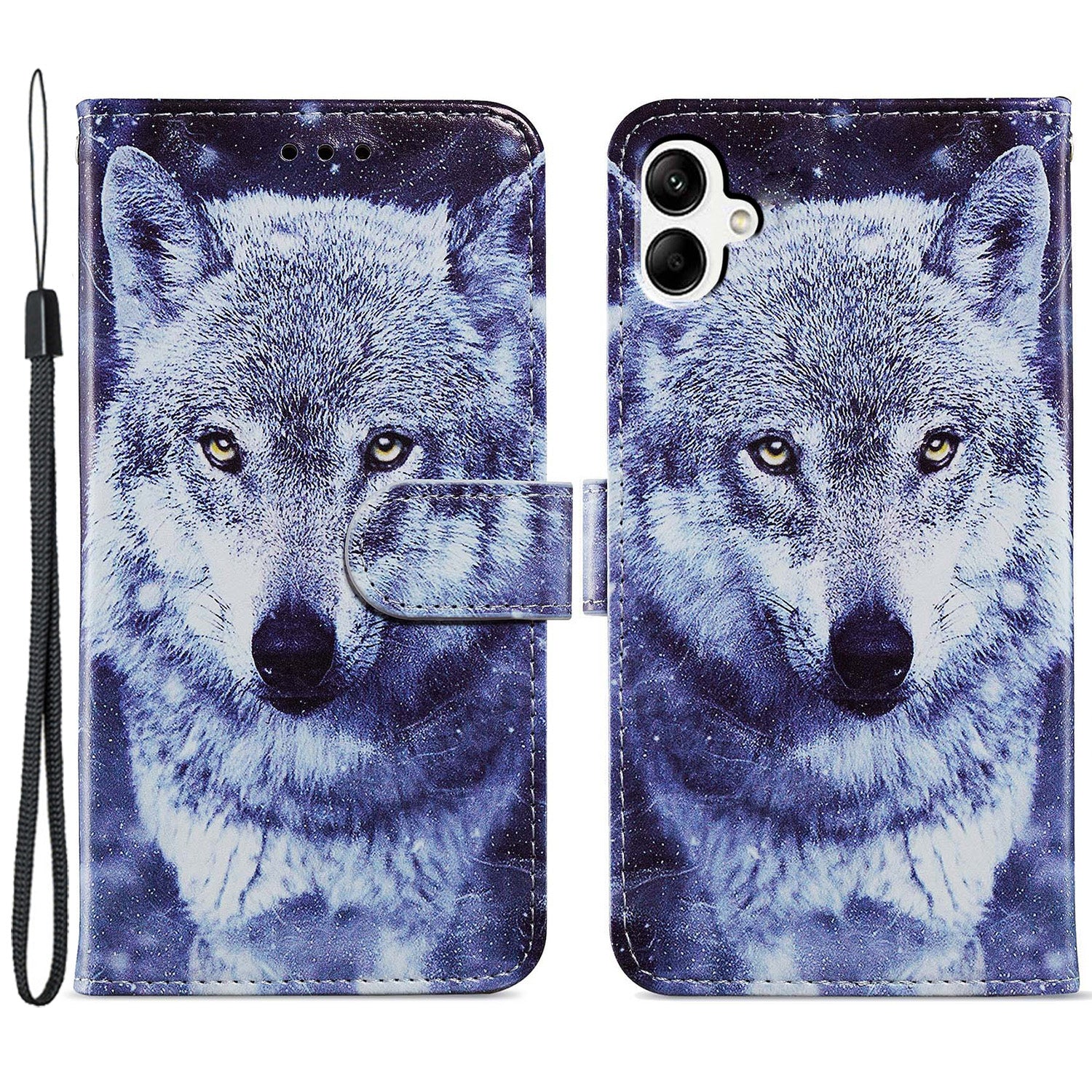 For Samsung Galaxy A05 4G Case Pattern Printing Stand PU Leather Phone Cover