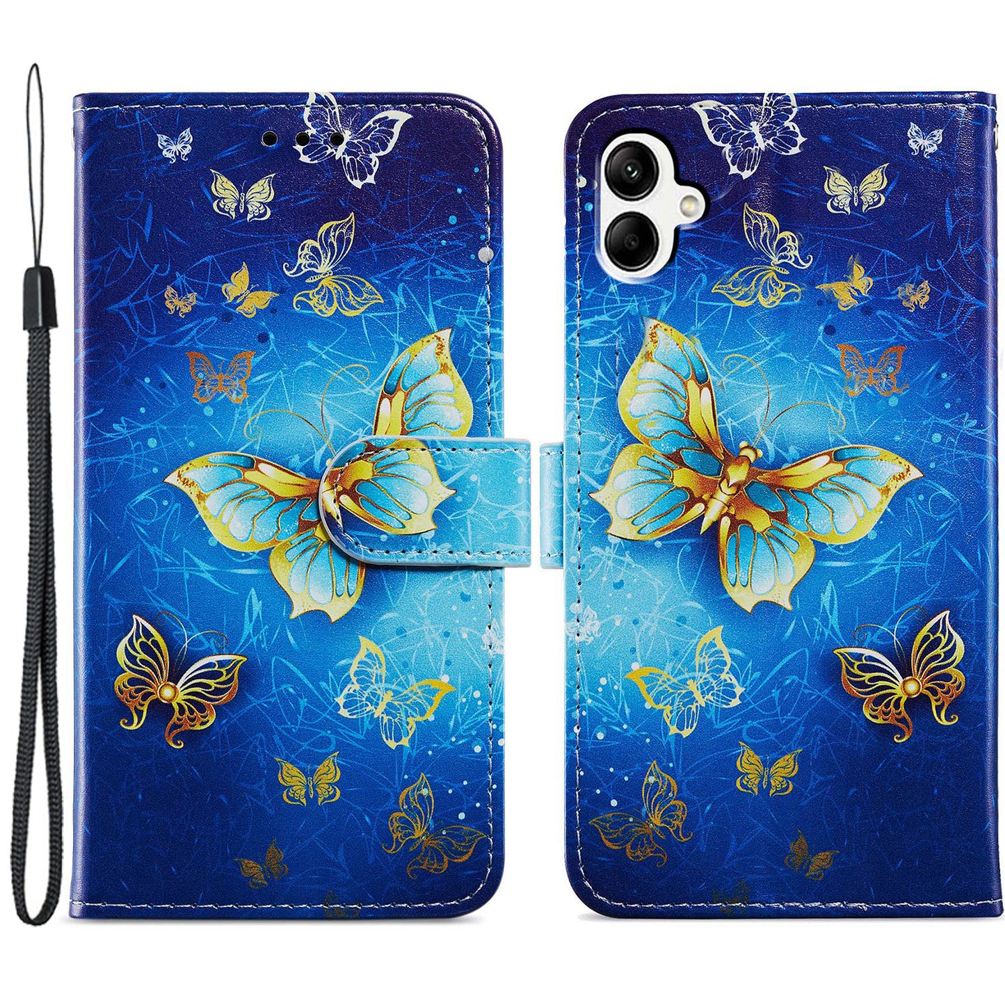For Samsung Galaxy A05 4G Case Pattern Printing Stand PU Leather Phone Cover