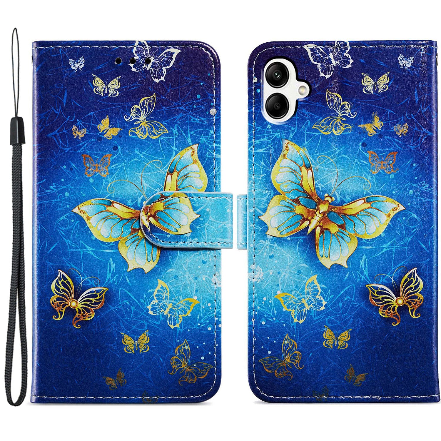 For Samsung Galaxy A05 4G Case Pattern Printing Stand PU Leather Phone Cover
