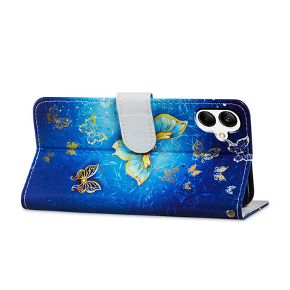 For Samsung Galaxy A05 4G Case Pattern Printing Stand PU Leather Phone Cover