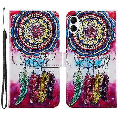 For Samsung Galaxy A05 4G Case Pattern Printing Stand PU Leather Phone Cover