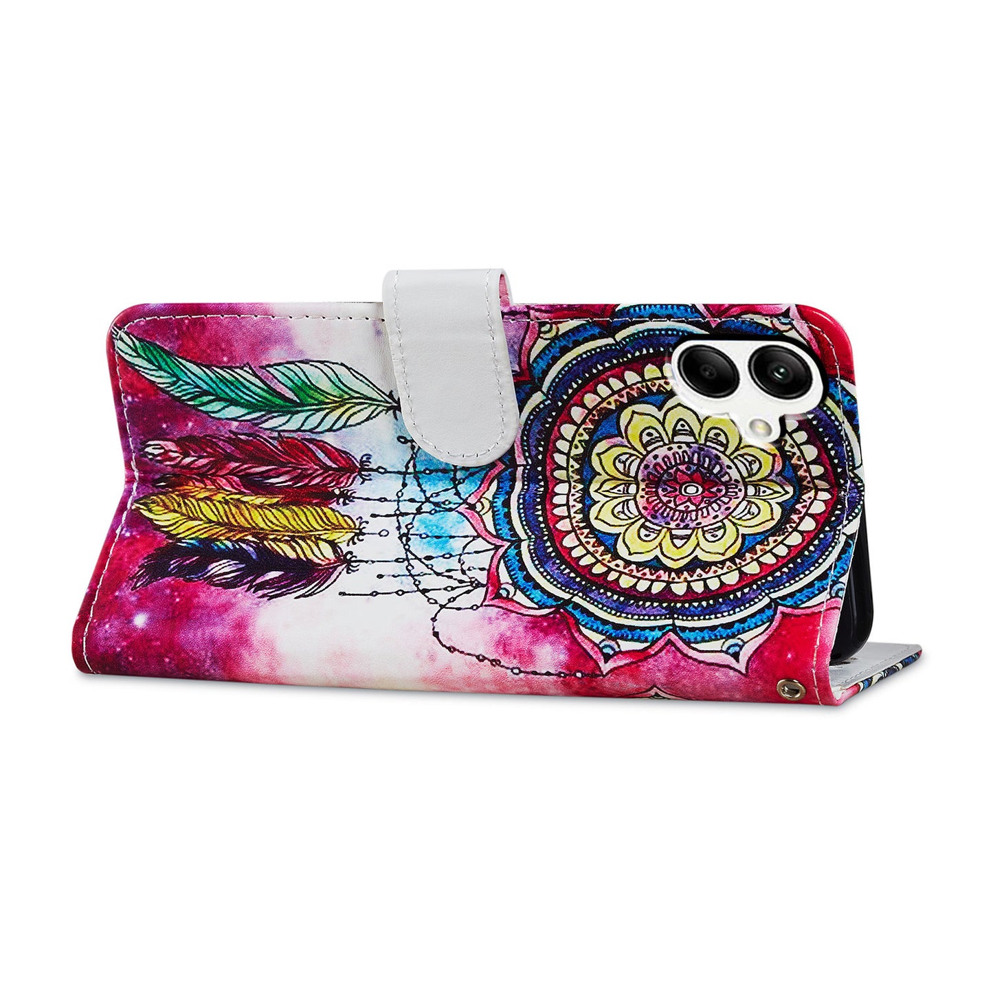 For Samsung Galaxy A05 4G Case Pattern Printing Stand PU Leather Phone Cover