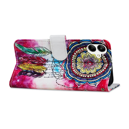 For Samsung Galaxy A05 4G Case Pattern Printing Stand PU Leather Phone Cover