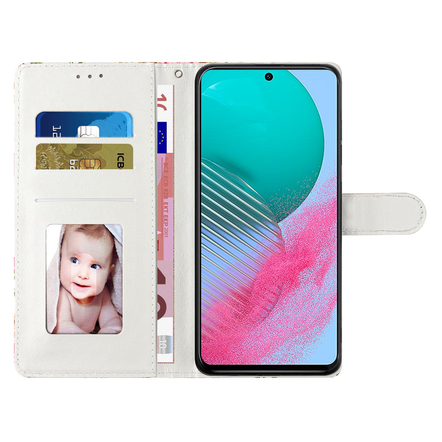 For Samsung Galaxy A05s 4G Wallet Case PU Leather Pattern Printing Phone Cover
