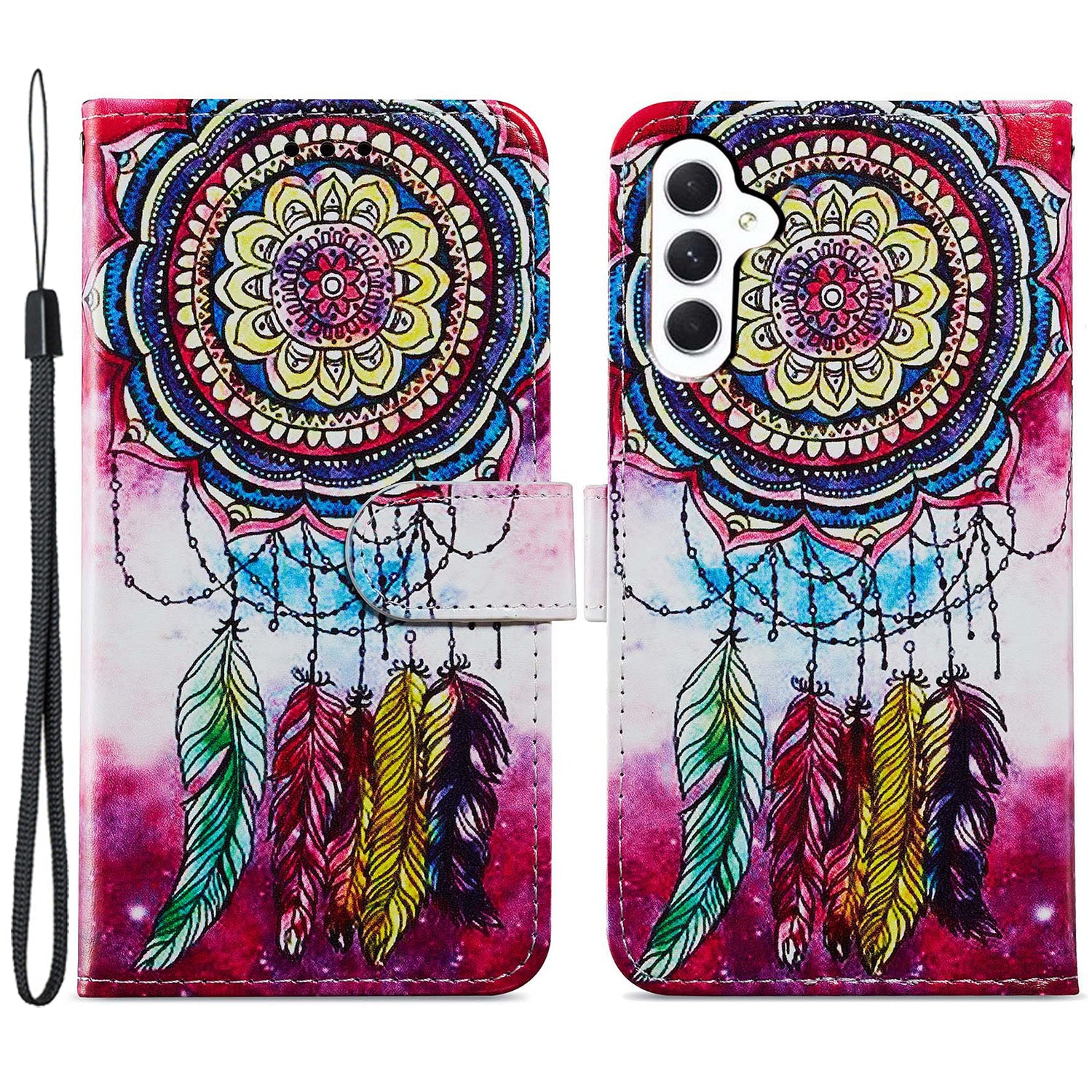 For Samsung Galaxy A05s 4G Wallet Case PU Leather Pattern Printing Phone Cover