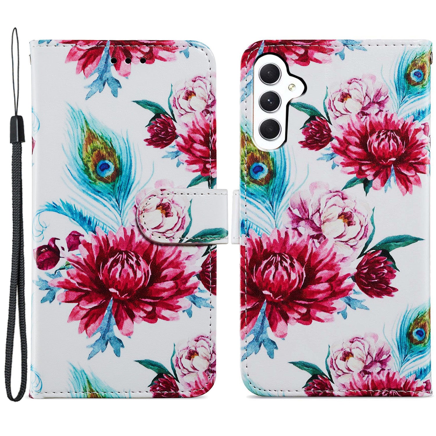 For Samsung Galaxy A05s 4G Wallet Case PU Leather Pattern Printing Phone Cover
