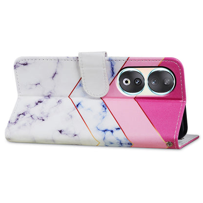 For Honor 90 Wallet Case Printed Pattern PU Leather Flip Stand Cover