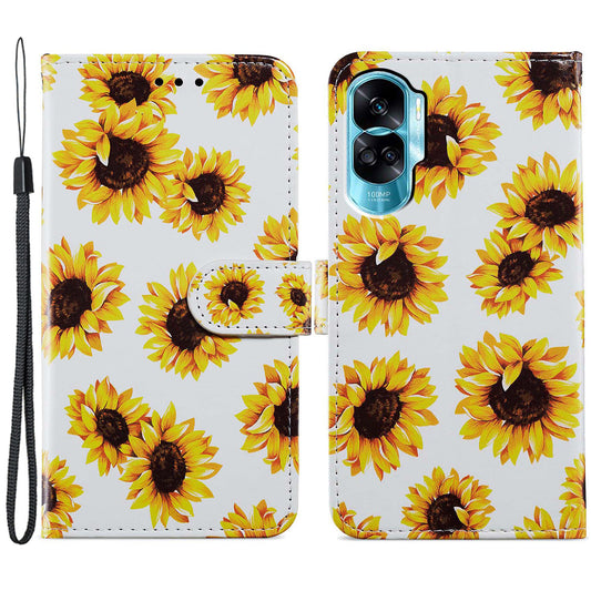 For Honor 90 Lite 5G / X50i 5G Case PU Leather Pattern Flip Wallet Phone Cover