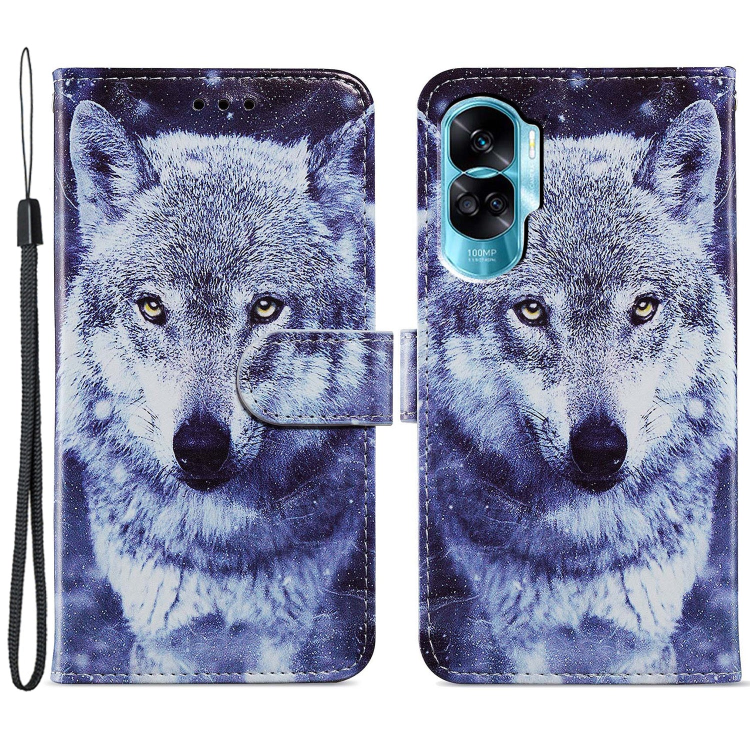 For Honor 90 Lite 5G / X50i 5G Case PU Leather Pattern Flip Wallet Phone Cover