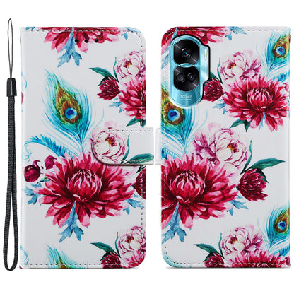For Honor 90 Lite 5G / X50i 5G Case PU Leather Pattern Flip Wallet Phone Cover