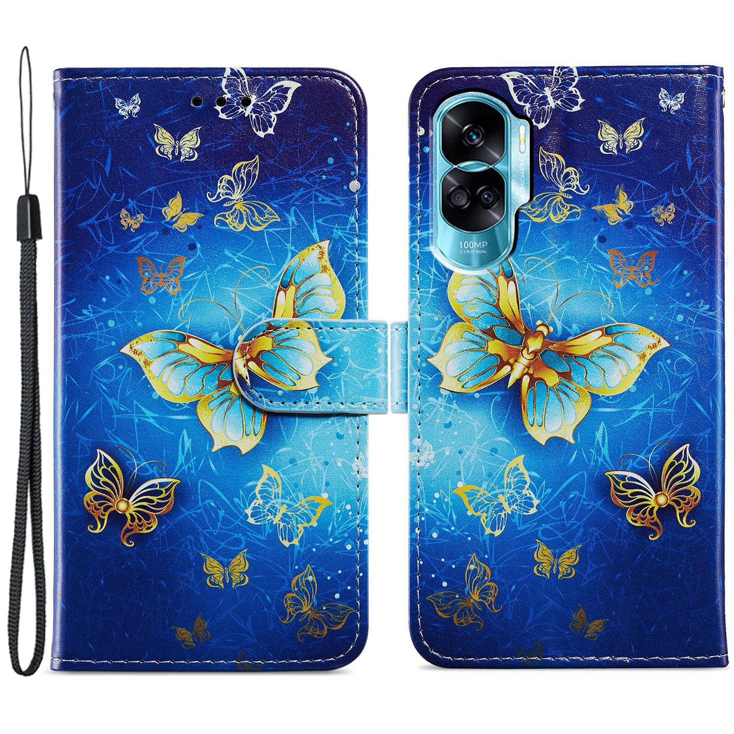 For Honor 90 Lite 5G / X50i 5G Case PU Leather Pattern Flip Wallet Phone Cover
